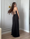 Backless Strappy Black Dress
