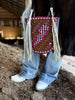 Pink Electric Rodeo Fringe Tote by Neon Spur