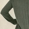 Women's Long Sleeve Blouses Shirts With Ribbed Knit Basic Tops