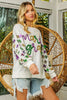 BiBi Fleur De Lis Sleeve Mardi Gras Pullover by FitiqueFit