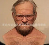 Halloween Granny Mask Latex Headgear Wig Mask by My Store