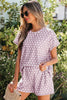 Purple Polka Dot Print Short Set by Wild and Free Boutique