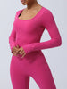 Twisted Backless Long Sleeve Jumpsuit