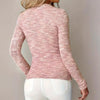👗 Women’s V-Neck Half-Zipper Slim Fit Long-Sleeve Tunic Top by FitiqueFit