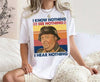 Sergeant Schultz "I Know Nothing" Vintage T-Shirt – Classic Hogan's Heroes Tee for TV Fans by Dog Mom Hat