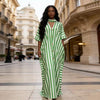 African-Inspired Striped Loose Long Dress | One Size 5 Colors by FitiqueFit