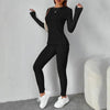 Women’s Ribbed Knit Long‑Sleeve Tee & Pants Lounge Set by FitiqueFit