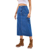 European And American Summer Washed Overalls Skirt Denim Skirt