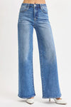 RISEN High Rise Wide Leg Jeans Plus Size
