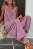 Women’s Sleeveless Hooded Relaxed Fit Jumpsuit by FitiqueFit