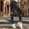 Rosed-print Leggings For Casual Wear In European And American Styles by My Store