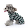Summer Dog Clothes Striped Home Pajamas Thin by My Store