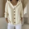 Women’s Button-Down Hoodie Cardigan Sweater Coat by FitiqueFit