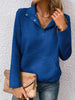 Textured Quarter Snap Sweatshirt by Wild and Free Boutique