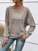 Relaxed Fit Ribbed Knit T-Shirt by Simply Love