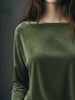 Full Size Velvet Long Sleeve T-Shirt Plus Size by Simply Love
