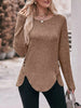 Ribbed Knit Long Sleeve T-Shirt by Simply Love