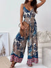 Paisley Print Spaghetti Strap Wide Leg Jumpsuit by Wild and Free Boutique