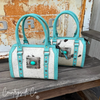 Cowhide Turquoise Concho Speedy Bag by Neon Spur