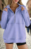 Women’s Half Zip Fleece Sweatshirt by FitiqueFit
