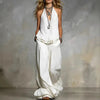 Women's V-Neck Ruffle-Trim Puff-Sleeve Two-Piece Set by FitiqueFit