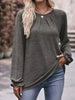 Ruffle Cuff Long Sleeve T-Shirt by Simply Love