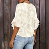 Women's 3D Print Ruffle Sleeve Loose Top – Elegant Urban Style S–2XL by FitiqueFit