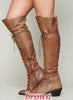 Women’s Over-the-Knee Boots – Round Toe Stylish Tall Winter Boots by FitiqueFit