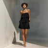 Women's Multi-Layer Ruffle Camisole & Shorts Set by FitiqueFit