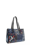 Nicole Lee USA Bosque De Amor Denim Tote Bag Carryall