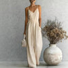 Women's Sleeveless Wide-Leg Jumpsuit – 5 Colors S–3XL by FitiqueFit