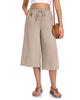 Women’s Elastic Cropped Wide-Leg Pants by FitiqueFit