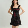 Women’s Sleeveless Floral Suspender Skirt by FitiqueFit