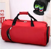 Fitness bag men's sports bag basketball training bag football bag portable travel bag cylinder bag shoulder bag waterproof by My Store