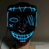 Compatible with Apple, Halloween Glowing Mask Black V Face Mask Grimace by My Store