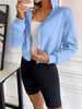 Relaxed Minimalist Zip-Up Dropped Shoulder Hooded Jacket Casual & Comfortable Lightweight Outerwear by Stevvex