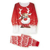 Parent-Child Two-piece Suit Elk Printing Pajamas Suit Homewear by My Store