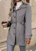 Women’s Elegant Woolen Coat – Medium-Length Lapel Slim Fit Winter Coat by FitiqueFit