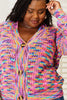 Angel Wings Woven Right V-Neck Long Sleeve Cardigan by Wild and Free Boutique