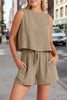 Women's Sleeveless Top & Wide-Leg Shorts Set – Retro Street Style by FitiqueFit