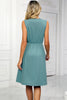 Pocketed V-Neck Wide Strap Dress
