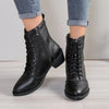 British Style High-Top Zipper Leather Boots — Women’s Trend Fashion Boots by FitiqueFit
