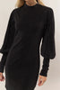 Glitter Mock Neck Long Sleeve Mini Dress – Sparkling Mock Neck Dress, Elegant, Flattering, Glitter Knit Dress, Elegant Mini Dress, Long Sleeve Party Dress, Statement Evening Dress by Stevvex