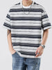 Men's Plus Size Relaxed Fit Striped Crew Neck T-Shirt by Simply Love