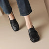 Women’s Retro Minimalist Mid-Heel Leather Shoes by FitiqueFit