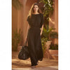 Women's Chiffon High-Waist Ruched Maxi Dress by FitiqueFit