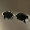 Vintage Oval Sunglasses – Light Luxury Gold & Silver Frame by FitiqueFit