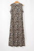 Luxury Leopard Print Sleeveless Maxi Dress Modern & Trendy Statement Piece Charming Dress by Stevvex