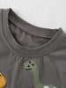 Children's Dinosaur Applique T-Shirt and Shorts Set by Simply Love