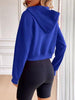 Relaxed Minimalist Zip-Up Dropped Shoulder Hooded Jacket Casual & Comfortable Lightweight Outerwear by Stevvex